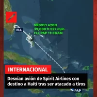Desvían avión de Spirit Airlines con destino a Haití tras ser atacado a tiros