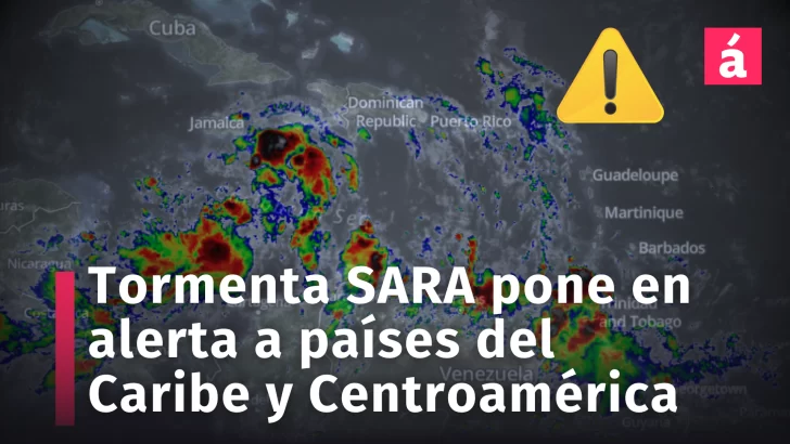 Tormenta Sara podría convertirse en ciclón peligroso: alerta en el Caribe y Centroamérica por inundaciones