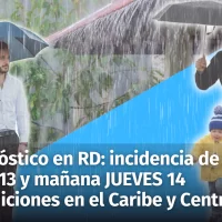 Pronóstico del tiempo para República Dominicana: disminuyen las lluvias, pero persiste vaguada hoy y mañana 14 de noviembre. Condiciones en el Caribe