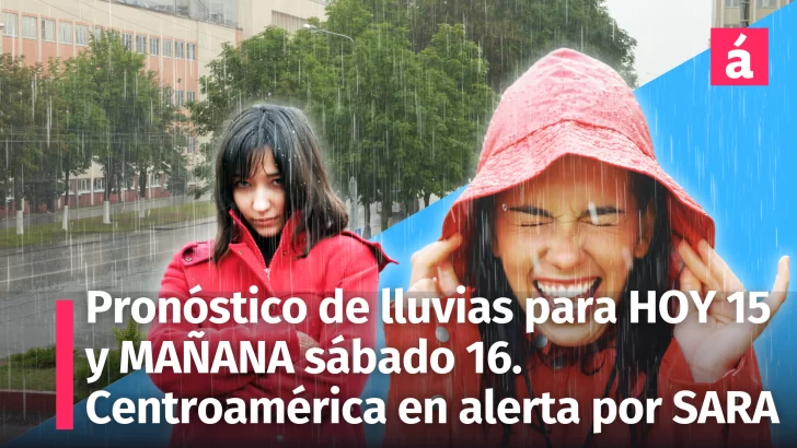 Clima en República Dominicana: Pronóstico del tiempo con Lluvias intensas y alertas para el viernes 15 y mañana sábado 16 de noviembre