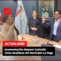 Juramentación Amparo Custodio cómo alcaldesa del municipio La Vega