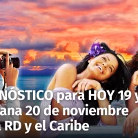 Pronóstico del Tiempo para República Dominicana y el Caribe: para el resto de hoy y mañana miércoles 20 de Noviembre 2024