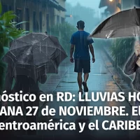 Pronóstico del Tiempo para República Dominicana, el Caribe y Centroamérica: hoy 26 y mañana miércoles 27 de Noviembre 2024