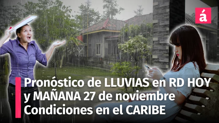 Pronóstico del Tiempo para República Dominicana, Caribe y Centroamérica: Lluvias Persistentes los Días 26 y 27 de Noviembre de 2024