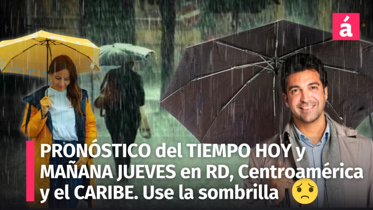 Pronóstico del tiempo para República Dominicana, el Caribe y Centroamérica: lluvias intensas persisten los días 27 y 28 de noviembre de 2024