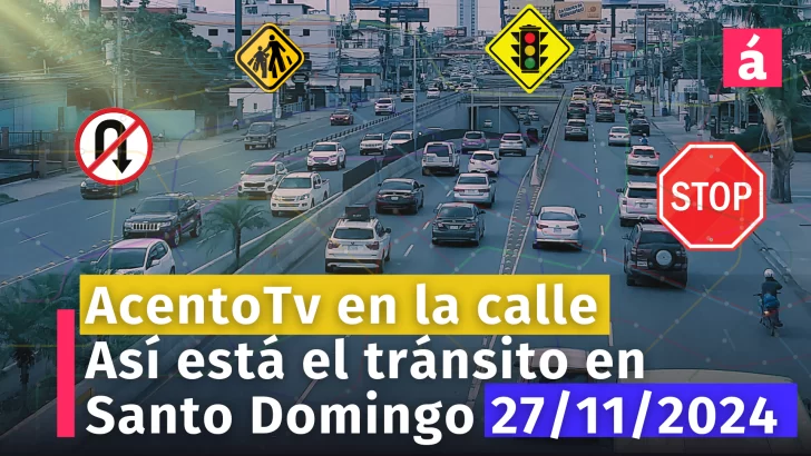 A ésta HORA Así está el TRÁNSITO en la calle Carmen Mendoza de Cornielle. AcentoTV en las calles de Santo Domingo