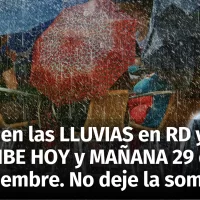 Pronóstico del tiempo: Siguen las lluvias en República Dominicana y el Caribe para hoy 28 y mañana viernes 29 de noviembre 2024