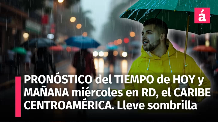 Clima Inestable: Pronóstico del tiempo para República Dominicana, el Caribe y Centroamérica hoy miércoles y mañana jueves 5 de noviembre