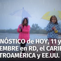 Pronóstico del Tiempo: República Dominicana, Caribe, Centroamérica y EE.UU. resto de hoy 10 mañana 11 y el 12 Dic 2024)