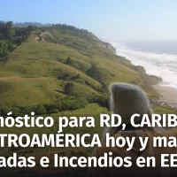 Pronóstico del Tiempo: República Dominicana, Caribe, Centroamérica (12-13 de Diciembre 2024) En Estados Unidos fuertes nevadas e incendios forestales