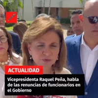 Vicepresidenta Raquel Peña, habla de las renuncias de funcionarios en el Gobierno