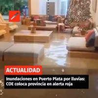 Inundaciones en Puerto Plata por lluvias COE coloca provincia en alerta roja