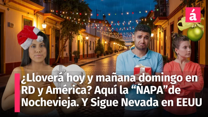 ¿Cómo estará el Pronóstico del tiempo en RD y América el resto de Hoy Sábado 28 y Domingo 29 diciembre 2024? Aquí la “Ñapa” del lunes y martes 31 (Nochevieja); Fuerte clima invernal afecta Estados Unidos