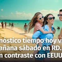 Clima para República Dominicana: Pronóstico del Tiempo para Hoy Viernes 3 y Mañana Sábado 4 de Enero; Sol tropical vs. frío extremo en EE.UU.