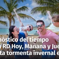 Pronóstico del Tiempo en República Dominicana resto de Hoy, Mañana 8 y el Jueves 9 de Enero; Caribe Tropical vs Tormenta Invernal en EE.UU.