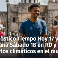 Clima Estable: Pronóstico del Tiempo República Dominicana para Hoy 17 y Mañana Sábado 18 de Enero 2025