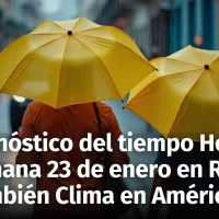 Pronóstico del tiempo para República Dominicana y América Hoy 22 y Mañana 23 de enero, 2025: Lluvias débiles y eventos climáticos extremos