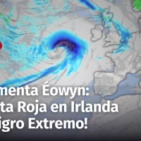 Alerta Roja por Tormenta Éowyn: Irlanda Enfrenta Condiciones Extremas con Ciclogénesis Explosiva (Ciclón Bomba)