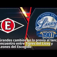 Grandes cambios en la previa al tercer encuentro entre Tigres del Licey y Leones del Escogido⚾️