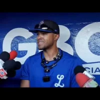 El dirigente de los Tigres, Gilbert Gómez🐅, en la previa al 6to juego de la serie final⚾️