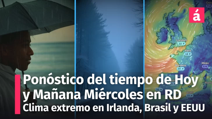 Pronóstico del Tiempo de hoy y mañana en República Dominicana; Ciclón Bomba Éowyn Azota en Europa – Reporte Meteorológico De América Enero 2025