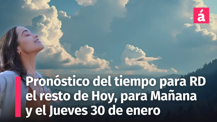 ¿Cambio en el clima? Descubre qué esperar en República Dominicana desde HOY hasta el jueves 30 de enero, 2025