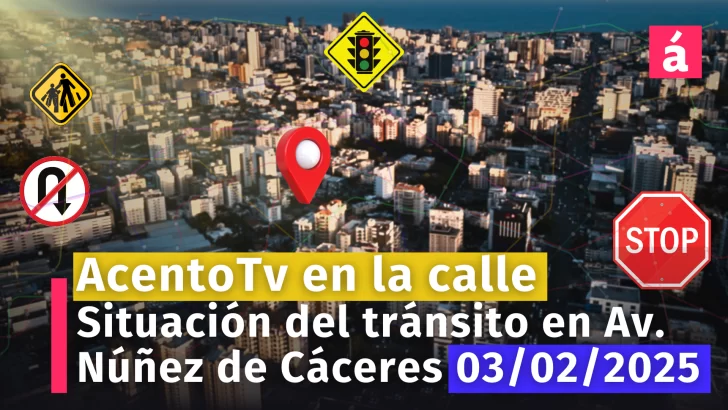 Así está el tránsito en la Av. Núñez de Cáceres a ésta hora