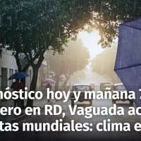 Pronóstico extendido para República Dominicana (6-7 febrero): Vaguada activa y alertas globales por clima extremo