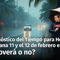 ¿Lluvias en camino? Pronóstico actualizado para la República Dominicana desde Hoy 10 al 12 de febrero de 2025
