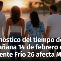 Pronóstico del Tiempo para Hoy y Mañana 14 de Febrero En República Dominicana. Informaciones del Frente Frío Número 26 en México