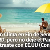 Pronóstico del Tiempo del Fin De Semana: Contraste de un Buen Clima en RD(lleve paraguas) con EEUU Congelado, Baja California, frente frío