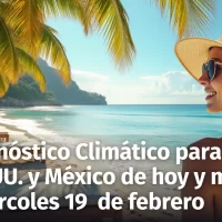 Pronóstico Climático Actualizado: República Dominicana, EEUU y México de Hoy 18 y Mañana 19 de Febrero 2025 – Alertas y Tendencias