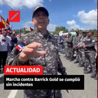 Marcha contra Barrick Gold se cumplió sin incidentes