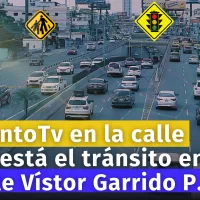 Situación del tránsito en la calle Víctor Garrido Puello