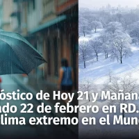 República Dominicana Bajo Influencia de Vaguada Hoy y Mañana Sábado 22 de febrero: ¿Cuáles Provincias Serán Afectadas? Fenómenos Meteorológicos Extremos Azotan el Mundo