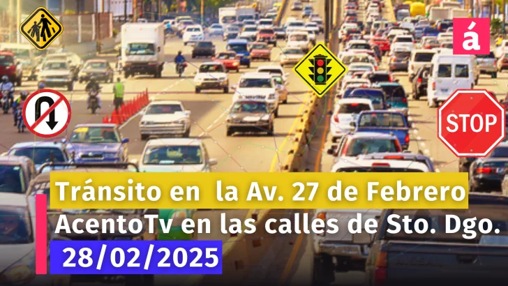 Situación del tránsito en la Av. 27 de Febrero a esta hora