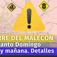 Malecón de Santo Domingo cerrado hasta el lunes a las 6am, busque vías alternas. Aquí los detalles