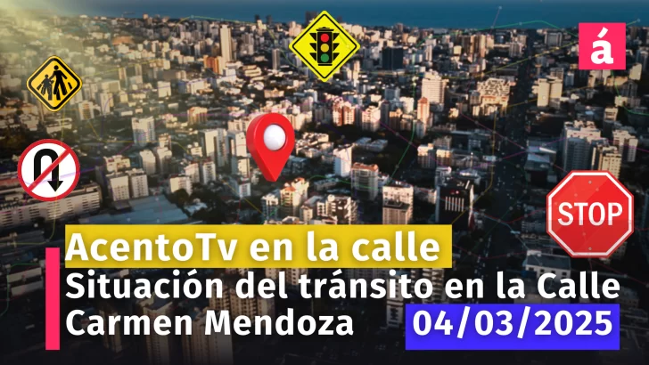 Tránsito en Santo Domingo: situación dividida en la calle Carmen Mendoza de Cornielle