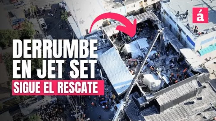 TRAGEDIA EN JET SET: Continúa rescate de los atrapados bajo escombros