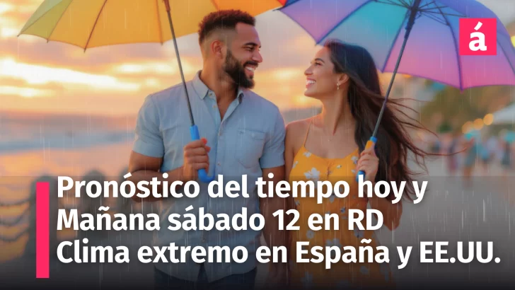 Pronóstico del Tiempo para República Dominicana hoy y mañana sábado 12 de abril. Incendios San José de Ocoa. Clima extremo en España y EE.UU.