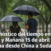 Pronóstico del tiempo en República Dominicana ¿Habrá lluvias hoy lunes y mañana martes 15? Actualización climática desde China hasta Sudamérica