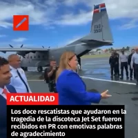 Los doce rescatistas que ayudaron en la tragedia de la discoteca Jet Set fueron recibidos en PR con emotivas palabras