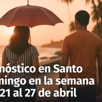 Así estará el pronóstico del tiempo en la semana del 21 al 27 de abril, 2025 en Santo Domingo