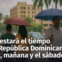 Prepárate: así estará el tiempo en Dominicana resto de hoy jueves, mañana viernes y el sábado 26 de abril, 2025