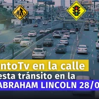 Informe del tránsito a ésta hora en la Avenida Abraham Lincoln