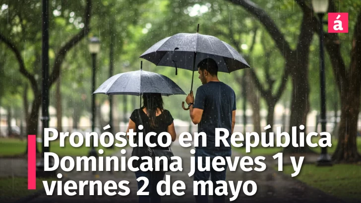 Informe climático: Pronóstico para República Dominicana jueves 1 y viernes 2 de mayo, 2025