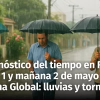 Vaguada activa: Pronóstico del Tiempo para la República Dominicana hoy 1ro. y mañana 2 de Mayo. Clima Global: intensas lluvias y tornados