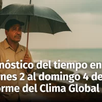 Pronóstico del Tiempo Actualizado con las Alertas del COE para República Dominicana: viernes 2 al domingo 4 de mayo de 2025