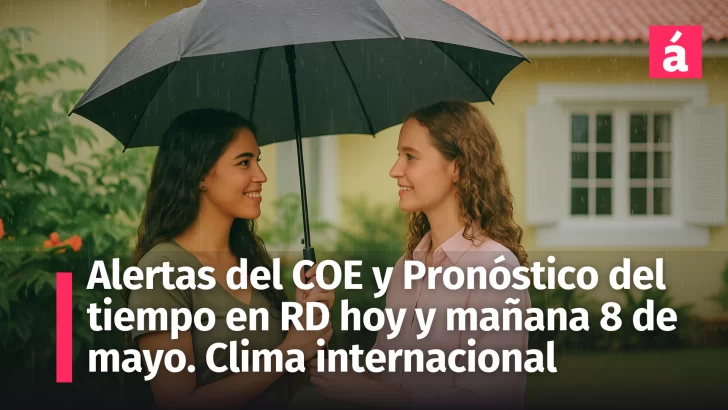 Pronóstico de tiempo en República Dominicana para de hoy y mañana 8 de mayo ¿Seguirán las lluvias? Además el informe climatológico mundial