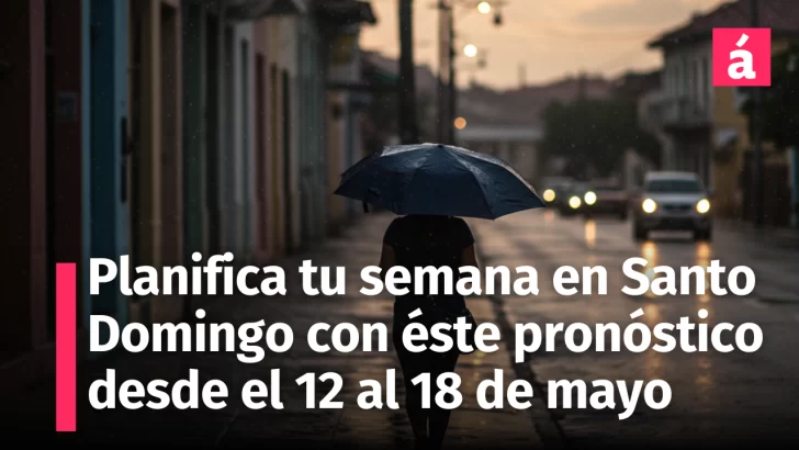 ¿Planeas Salir? Conoce el Pronóstico del Tiempo en Santo Domingo para la Semana del 12 al 18 de mayo, 2025